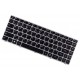 Lenovo Flex 2 14 20404 keyboard for laptop CZ/SK Black, Silver frame, Backlit
