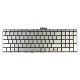 HP Pavilion 15-BC003NG keyboard for laptop CZ/SK Silver, Without frame, Backlit