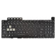 Asus FX506HM keyboard for laptop without frame, black CZ/SK, with backlight