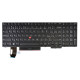 Lenovo ThinkPad T15 GEN 2 20W4 keyboard for laptop CZ/SK Black, Backlit, With frame